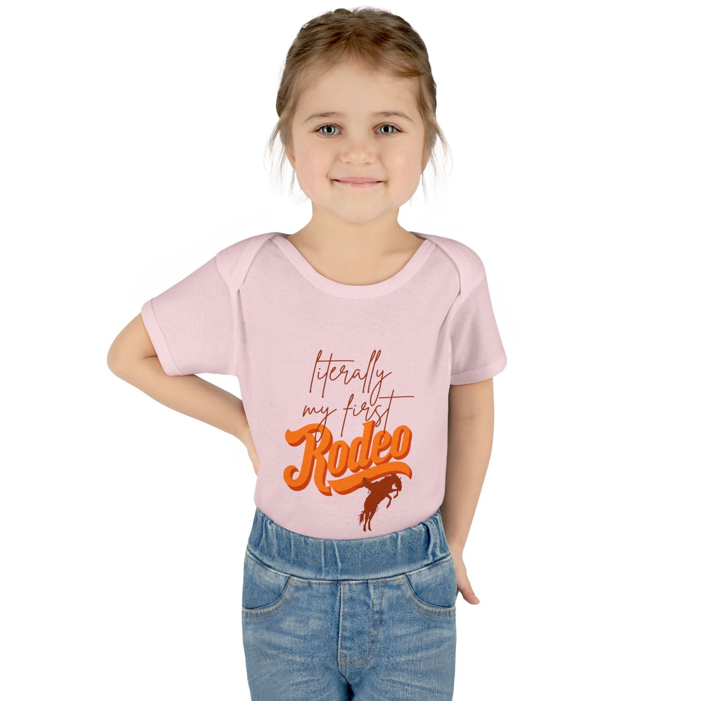 Cattle Baron Couture Literally My First Rodeo Baby/Kids Bodysuit
