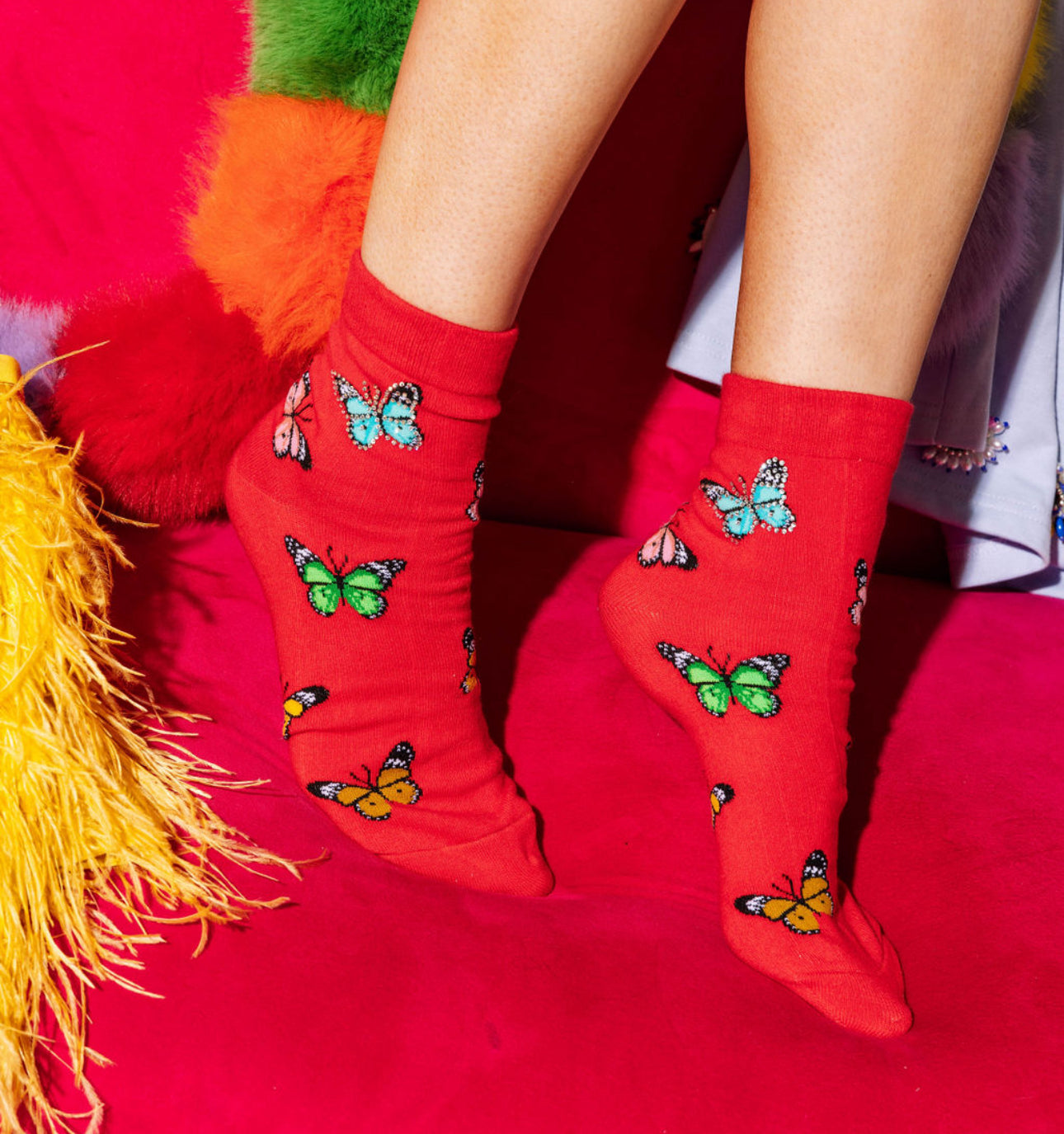 QOS Butterfly Socks