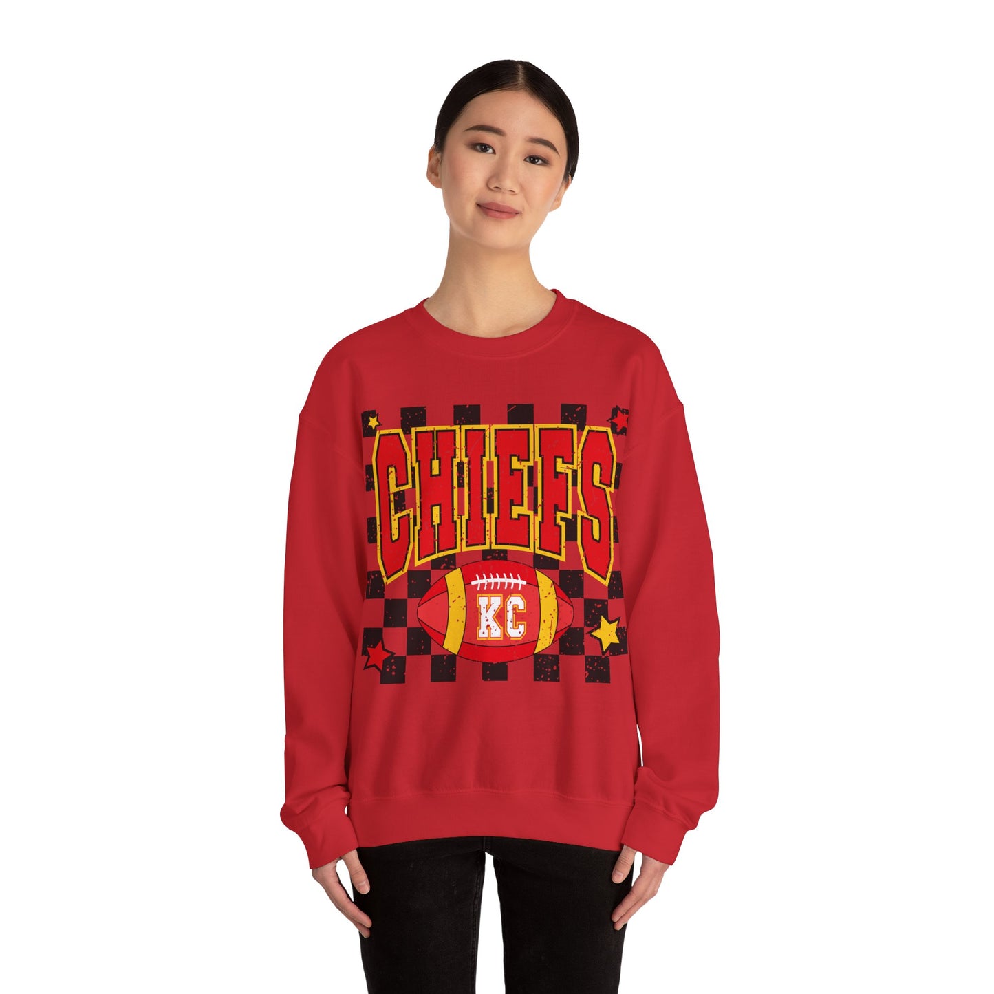 KC Chiefs Sweatshirt - Super Bowl Contenders Retro Design
