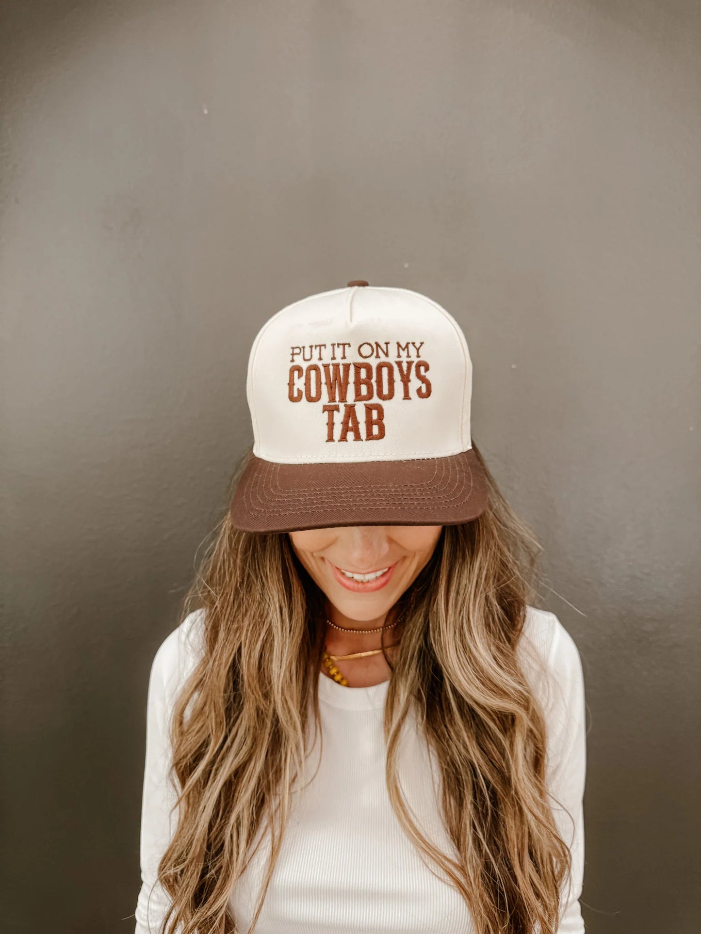 Put It On My Cowboys Tab Cap