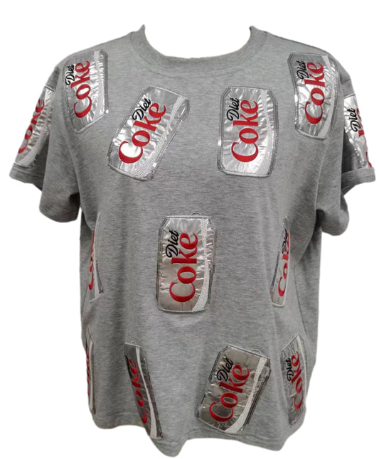 QOS Grey Diet Coke Tee